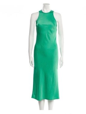House of Harlow 1960 Emerald Green Sleeveless Midi Dress NWT